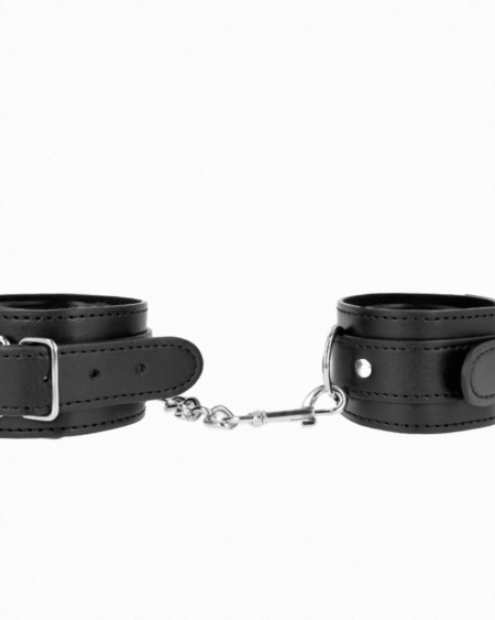 KINK - DÜNNE HANDGELENKFESSELN SCHWARZ VERSTELLBAR 21-33 CM