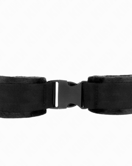 KINK - NYLON BIND-HANDFESSELN MIT KLETTVERSCHLUSS ROT-SCHWARZ MODELL 1 VERSTELLBAR 25-35 CM X 6 CM