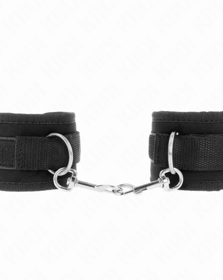 KINK - NYLON BIND-HANDHANDFESSELN MIT KLETTVERSCHLUSS, SCHWARZ, MODELL 2, VERSTELLBAR, 18-35 CM X 6 CM