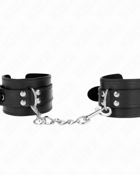 KINK - EINFACHE HANDGELENKSFESSELN SCHWARZ VERSTELLBAR 20-23 CM X 5,5 CM