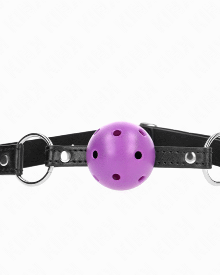 KINK - HOHL, HART, LILA KUGEL, 4,5 CM, Knebel, 63,5 X 2 CM