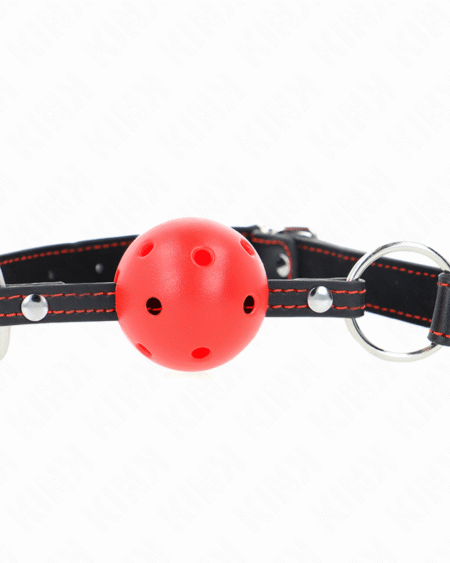 KINK - HOHLHARTER ROTER BALLKNEBEL MODELL 2 65 x 2,5 CM