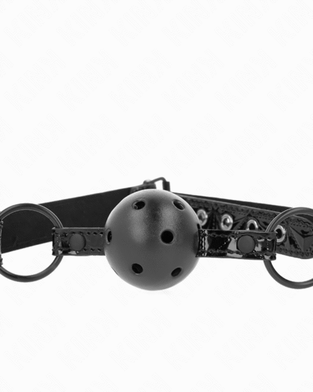 KINK - RAUTENMUSTER-BALL 4,5 CM GAG MODELL 3 64,5 CM VERSTELLBAR 42-60 CM