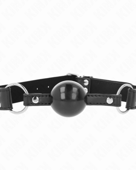 KINK - WEICHER UND FESTER KUGELKOPF 4 CM MIT KUNSTLEDERBAND 62 x 2,5 CM VERSTELLBAR 42-58 CM