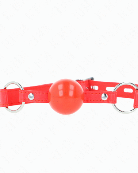 KINK - TPE-BALL 4 CM KNEBEL MIT ROJO-SCHLOSS 60 x 2 CM