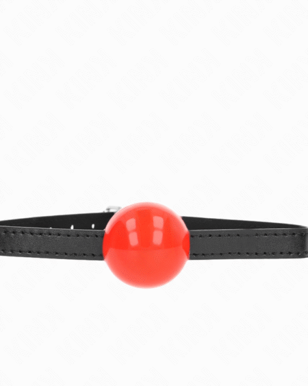 KINK - ROTER EINZELNER FESTER BALL 4 CM GAG 65 x 1,5 CM