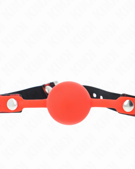 KINK - MODELL 2 SILIKONBALL 4 CM KNEBEL MIT SCHLOSS 60 x 2 CM