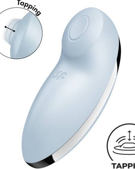 SATISFYER - TAP & CLIMAX 2 VIBRATOR & STIMULATOR BLAU