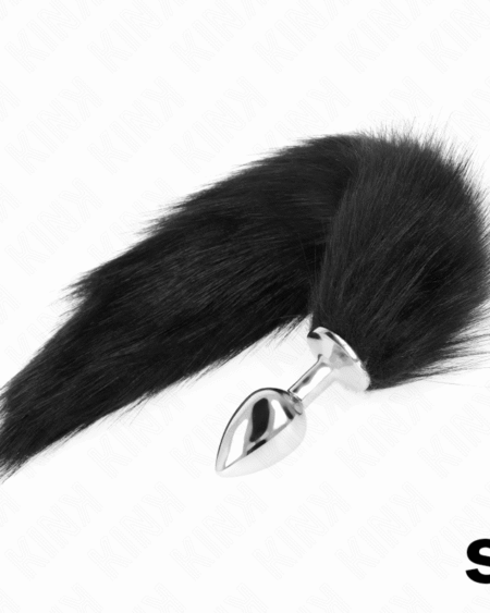 KINK - ANAL PLUG GRÖSSE S 7 X 3 CM MIT KUNSTSTOFFSCHWANZ 40 CM SCHWARZ