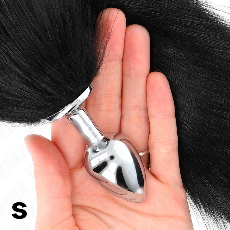KINK - ANAL PLUG GRÖSSE S 7 X 3 CM MIT KUNSTSTOFFSCHWANZ 40 CM SCHWARZ – Bild 3