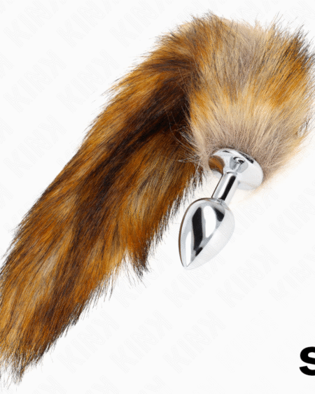 KINK - ANAL PLUG GRÖSSE S 7 X 3 CM MIT KUNSTSTOFFSCHWANZ 40 CM BRAUN