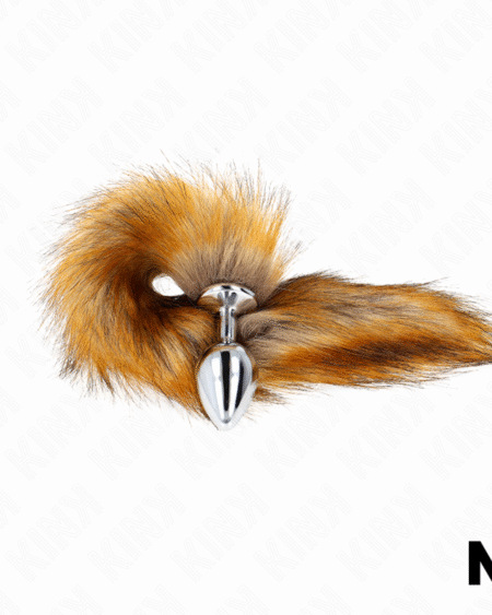 KINK - ANAL PLUG GRÖSSE M 8 X 3,5 CM MIT KUNSTSTOFFSCHWANZ 40 CM BRAUN