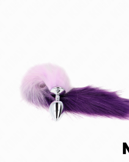 KINK - ANAL PLUG GRÖSSE M 8 X 3,5 CM MIT KUNSTSTOFFSCHWANZ 40 CM LILA