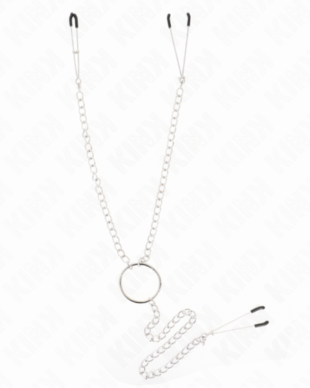 KINK - DREIFACH NIPPEL- UND KLITZISKLEMMEN MIT KETTE MODELL 1