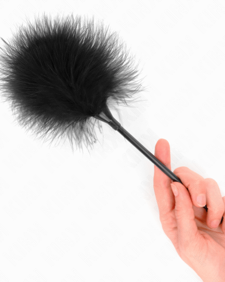 KINK - SCHWARZE KITZELFEDERN FÜR DAS BONDAGE-SET 27 CM