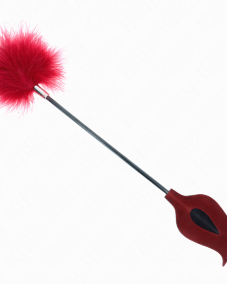 KINK - TICKLE FEATHERS MIT ROSENFÖRMIGEM PADDEL 8 CM