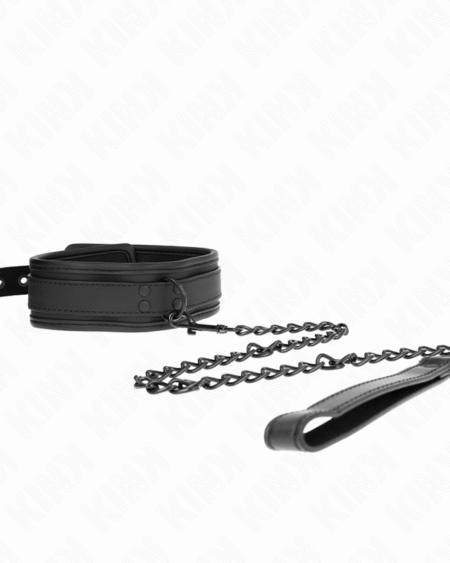 KINK - NEOPREN BONDAGE HALSBAND MODELL 1 MIT GÜRTEL 78 CM VERSTELLBAR 37,5 X 49,5 CM