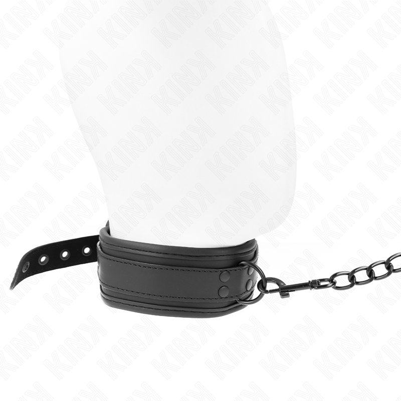 KINK - NEOPREN BONDAGE HALSBAND MODELL 1 MIT GÜRTEL 78 CM VERSTELLBAR 37,5 X 49,5 CM – Bild 3