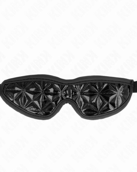 KINK - SCHWARZES STIRNBAND MIT RAUTENMUSTER 20,5 x 6 CM