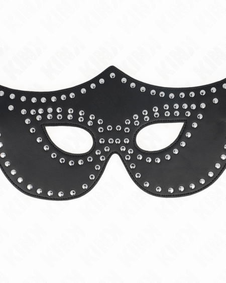 KINK - KUNSTLEDERMASKE MIT NIETEN MODELL 2 30 x 12 CM