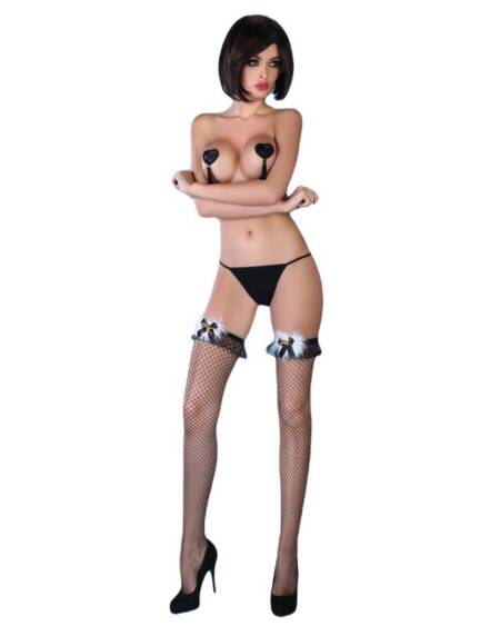 LIVCO CORSETTI FASHION - PEARL BLACK CF 17277 STRÜMPFE SCHWARZ S/L