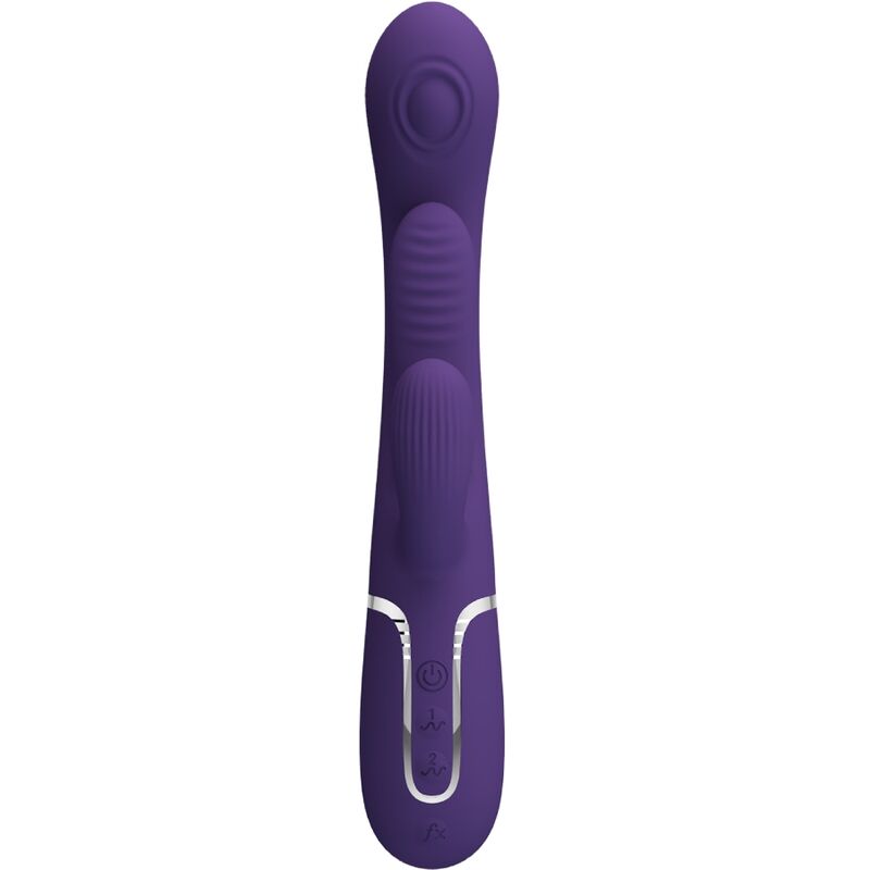 PRETTY LOVE - SHANIA TRIPLE RABBIT VIBRATOR MULTIFUNKTIONS-LILA – Bild 3