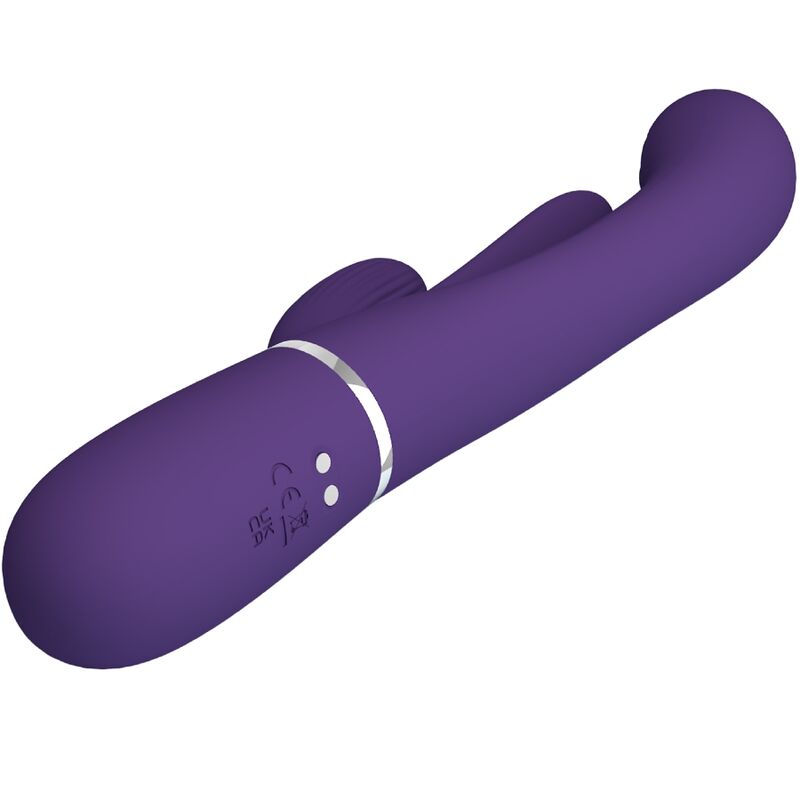 PRETTY LOVE - SHANIA TRIPLE RABBIT VIBRATOR MULTIFUNKTIONS-LILA – Bild 6