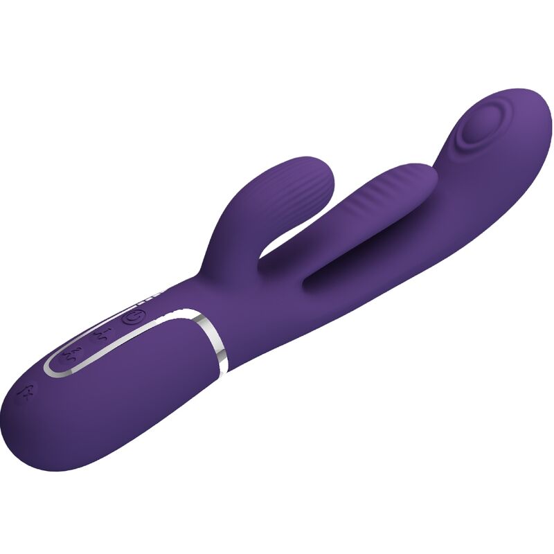 PRETTY LOVE - SHANIA TRIPLE RABBIT VIBRATOR MULTIFUNKTIONS-LILA – Bild 4
