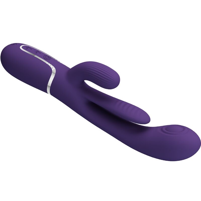 PRETTY LOVE - SHANIA TRIPLE RABBIT VIBRATOR MULTIFUNKTIONS-LILA – Bild 7