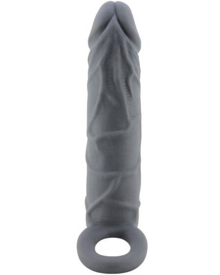 PRETTY LOVE - REALISTISCHE PENISHÜLLE AUS HAUT, DUNKELGRAU