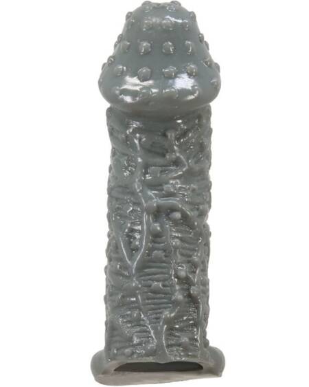 PRETTY LOVE - REALISTISCHER PENISVERGRÖSSERER UND VERZÖGERUNGSHÜLSE MODELL 2 GRAU