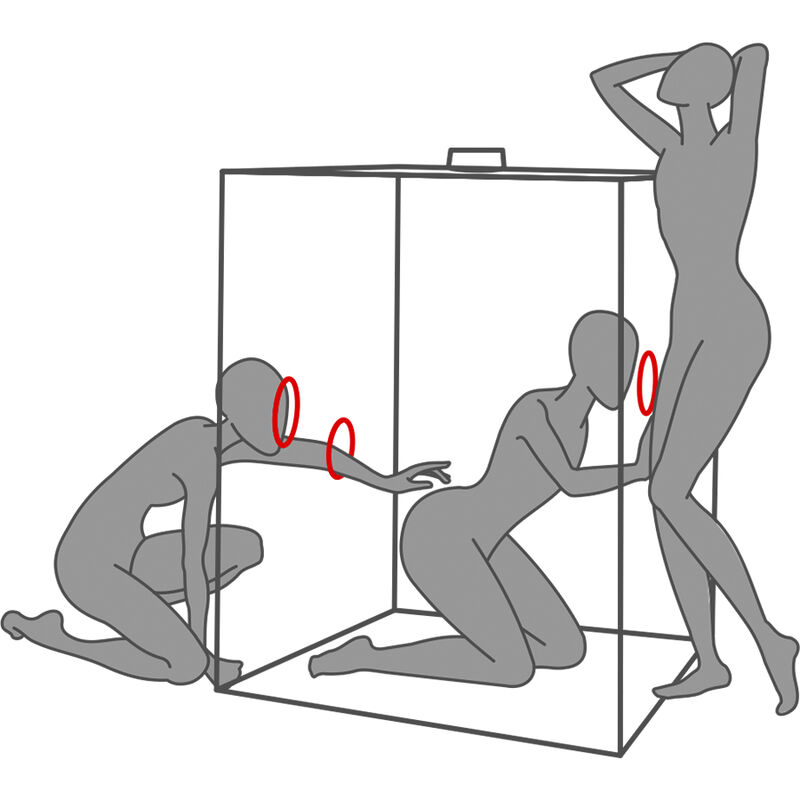 SECRET DOME - KINK CLUB CABIN SCANDALE SCHWARZ & ROT – Bild 7