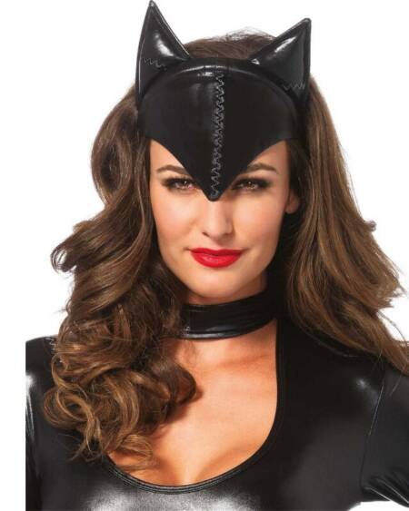 LEG AVENUE - CAT WOMAN MASKE SCHWARZ