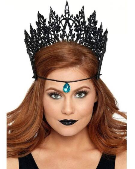 LEG AVENUE - KRONE MIT GLITZER UND JUWEL SCHWARZ