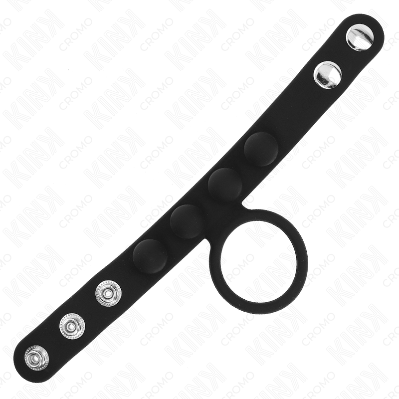 KINK - LEDER PENISRING 3,5 CM MIT DRUCKVERSCHLUSS 23 X 2 CM – Bild 4