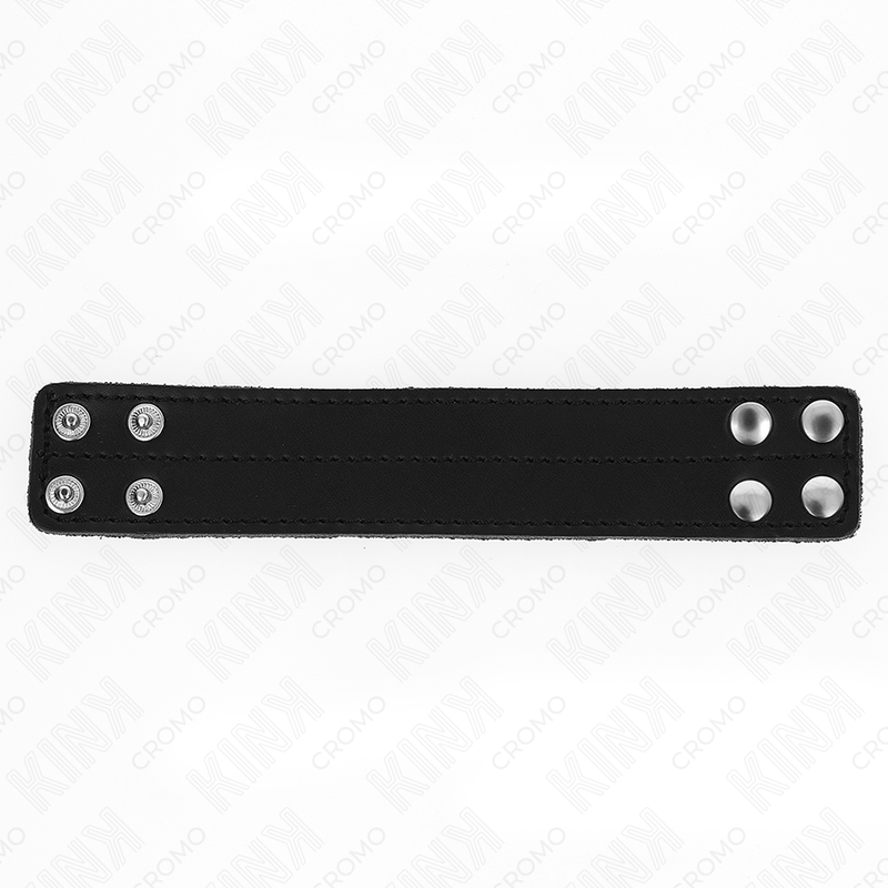 KINK - PENISRING AUS LEDER MIT DRUCKVERSCHLUSS 18,5 X 3,3 CM – Bild 3