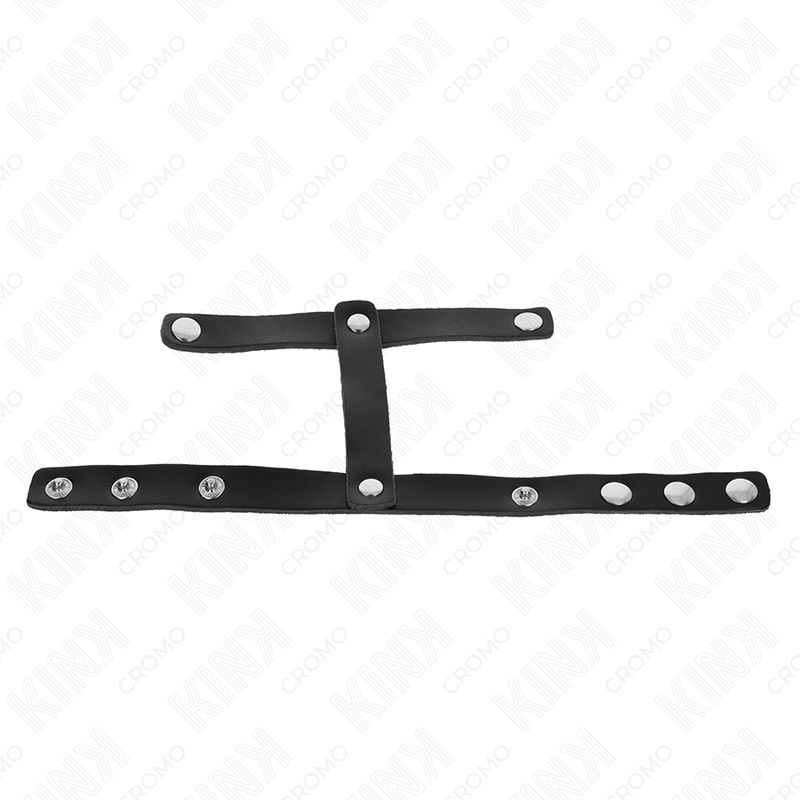 KINK - VERSTELLBARER PENISRING AUS LEDER UND HODENTEILGURT – Bild 5