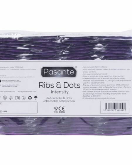 PASANTE - RIBS & DOTS INTENSITY KONDOME 144 EINHEITEN