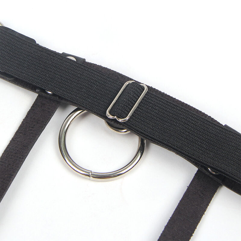 SUBBLIME - 953744 VERSTELLBARES PUNK-STRUMPFHOSE AUS LEDER SCHWARZ EINE GRÖSSE – Bild 9