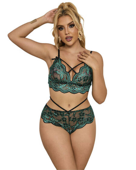 SUBBLIME - 954093 BH + SLIP SPITZE GRÜN L/XL