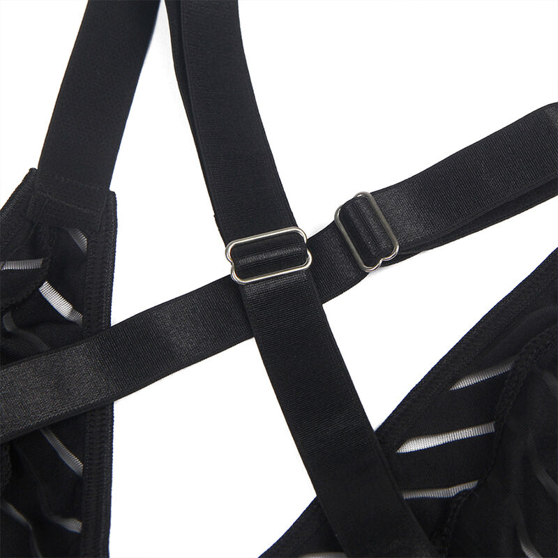 SUBBLIME - 954147 BODY MIT STRUMPFGÜRTEL SCHWARZ S/M – Bild 7