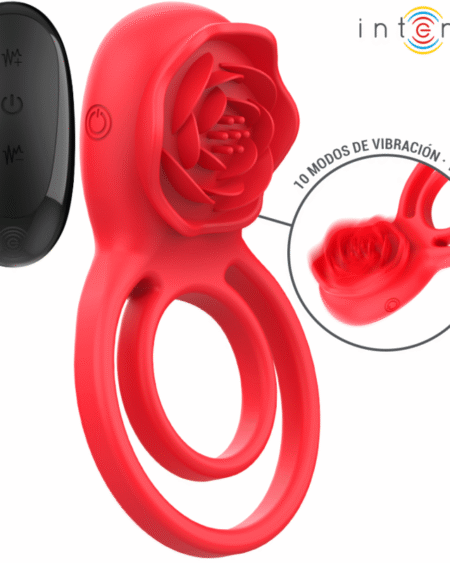 INTENSE - GAIL STIMULATOR ROSE 10 VIBRATIONEN ROT FERNBEDIENUNG