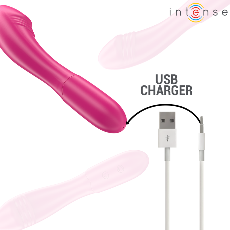 INTENSE - BELINDA VIBRATOR 19 CM FLEXIBEL 10 VIBRATIONEN ROSA – Bild 5