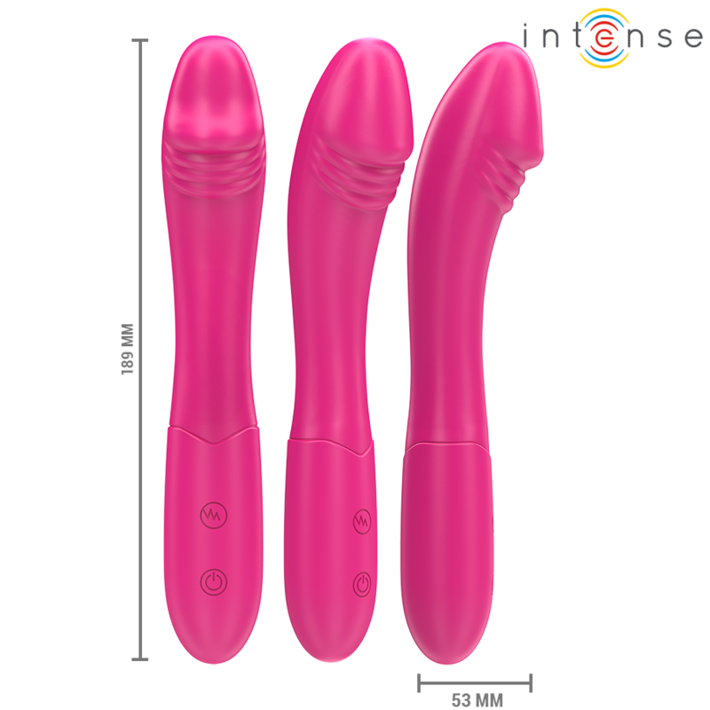 INTENSE - BELINDA VIBRATOR 19 CM FLEXIBEL 10 VIBRATIONEN ROSA – Bild 2