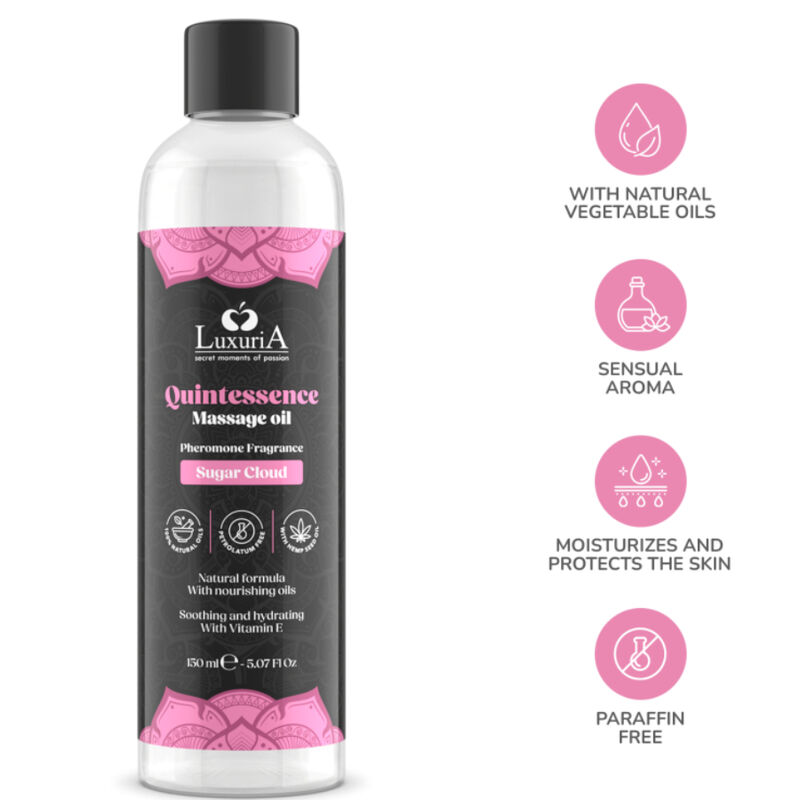 INTIMATELINE LUXURIA - MASSAGEÖL ZUCKERWOLKE 150 ML – Bild 4