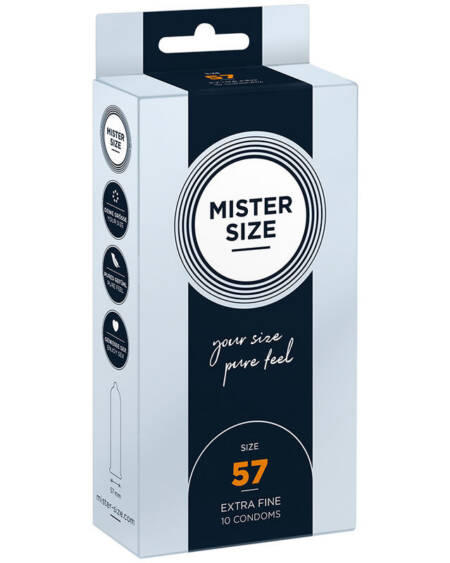 MISTER SIZE - KONDOMGRÖSSE L 57 MM (10 EINHEITEN)