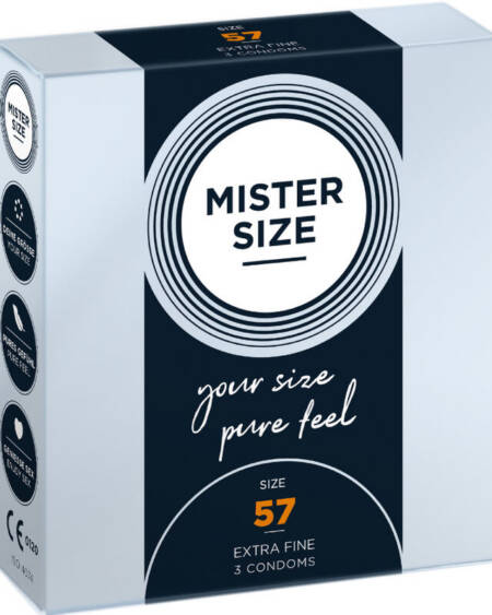 MISTER SIZE - KONDOMGRÖSSE L 57 MM (3 EINHEITEN)