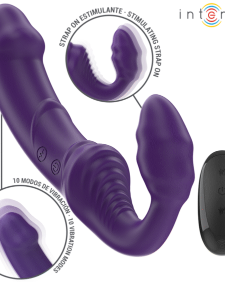 INTENSE - JILL DOPPELVIBRATOR 20 CM LILA FERNBEDIENUNG