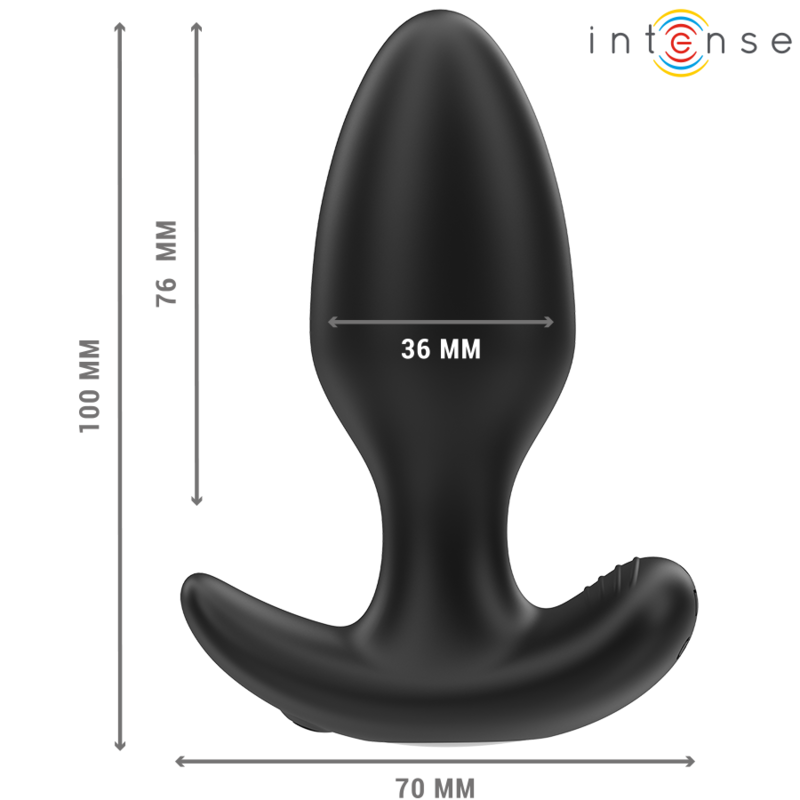 INTENSE - JOEY ANAL PLUG 10 VIBRATIONEN SCHWARZ FERNBEDIENUNG – Bild 2