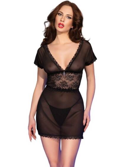 CHILIROSE - CR 4830 BABYDOLL SCHWARZ L
